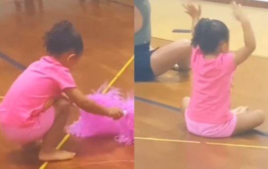 Liz Improta encanta web em sua primeira aula de dança