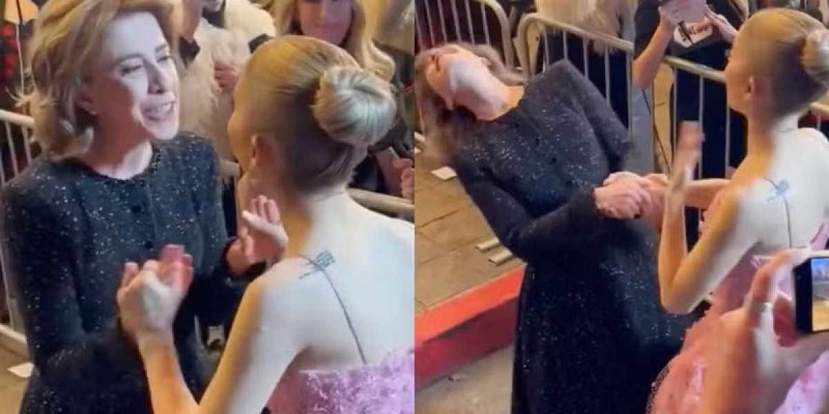 Vídeo: Fernanda Torres e Ariana protagonizam momento em festival de cinema