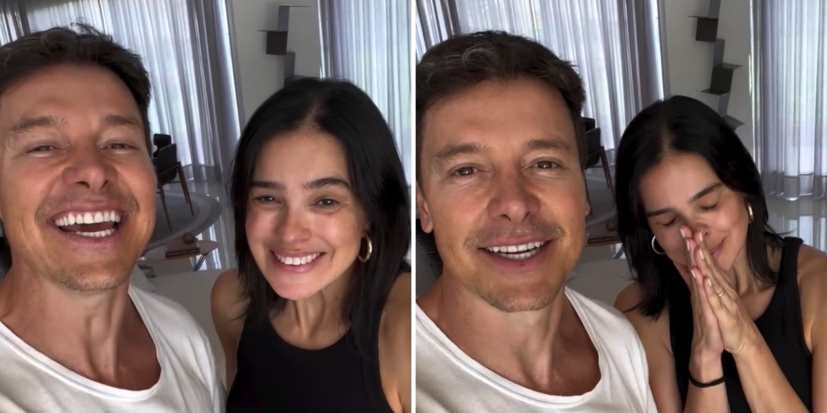 Emocionado, Rodrigo Faro anuncia que Vera Viel está curada do câncer e comemora: 'Vida nova'