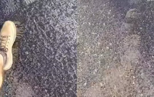 Asfalto derrete em Santa Catarina após forte onda de calor