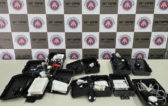 Polícia Militar apreende câmeras clandestinas usadas por criminosos em Brotas