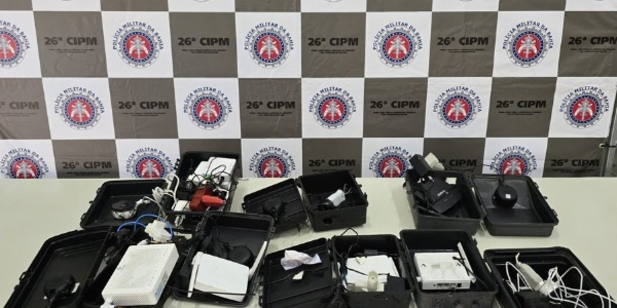 Polícia Militar apreende câmeras clandestinas usadas por criminosos em Brotas
