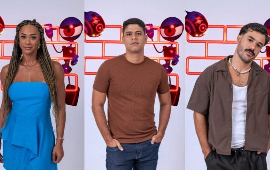 BBB 25: Aline, Guilherme e Mateus enfrentam o quinto paredão