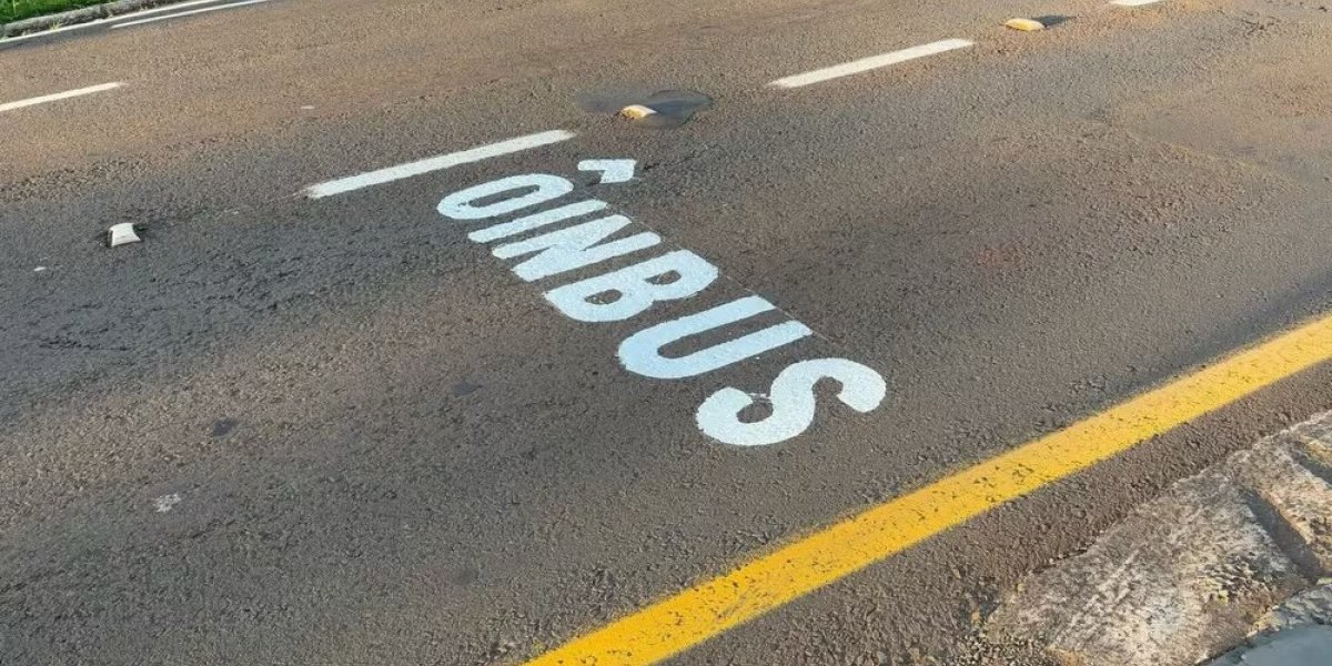 Prefeitura de Londrina vira piada após cometer 'gafe' em pintura na estrada