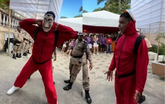 Vivendo o Carnaval: Xanddy é 'abordado' pela Polícia fantasiado na pipoca de Ivete