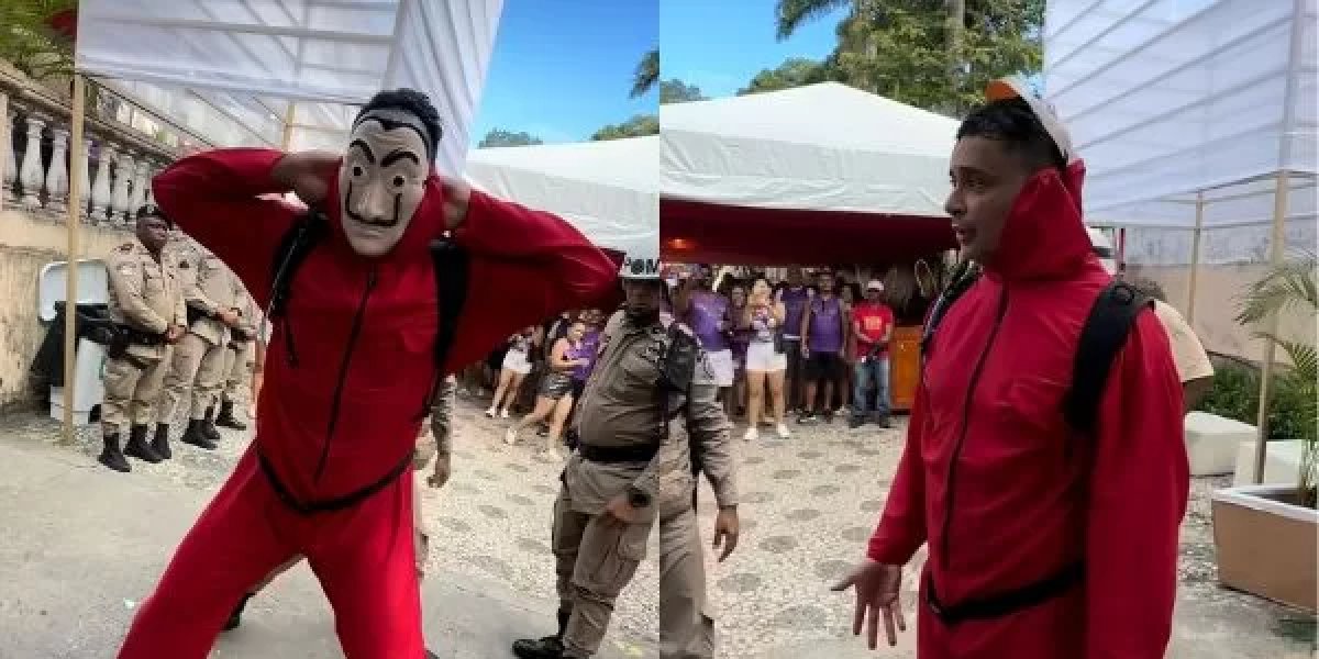 Vivendo o Carnaval: Xanddy é 'abordado' pela Polícia fantasiado na pipoca de Ivete