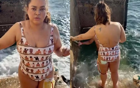 Preta Gil mergulha no mar pela primeira vez após cirurgia: "Esperei muito por esse dia"
