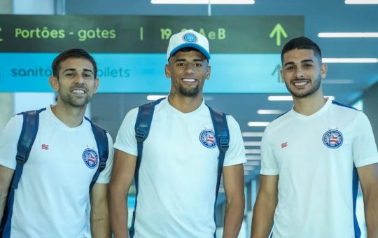 Trio do Bahia volta para país natal em jogo da Libertadores