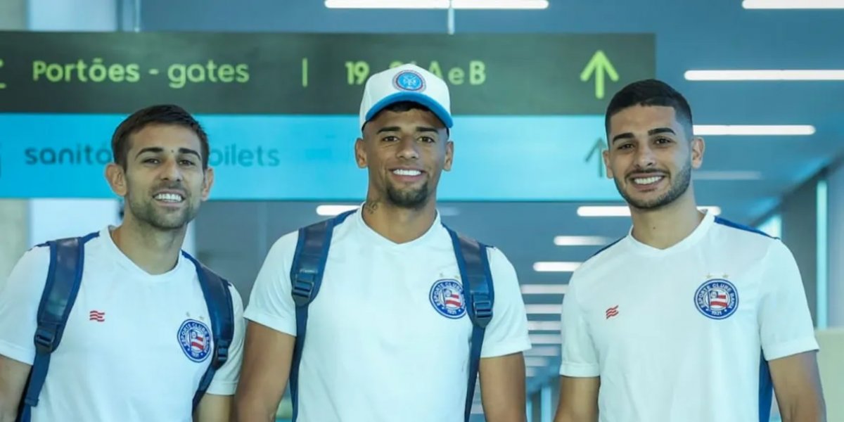Trio do Bahia volta para país natal em jogo da Libertadores