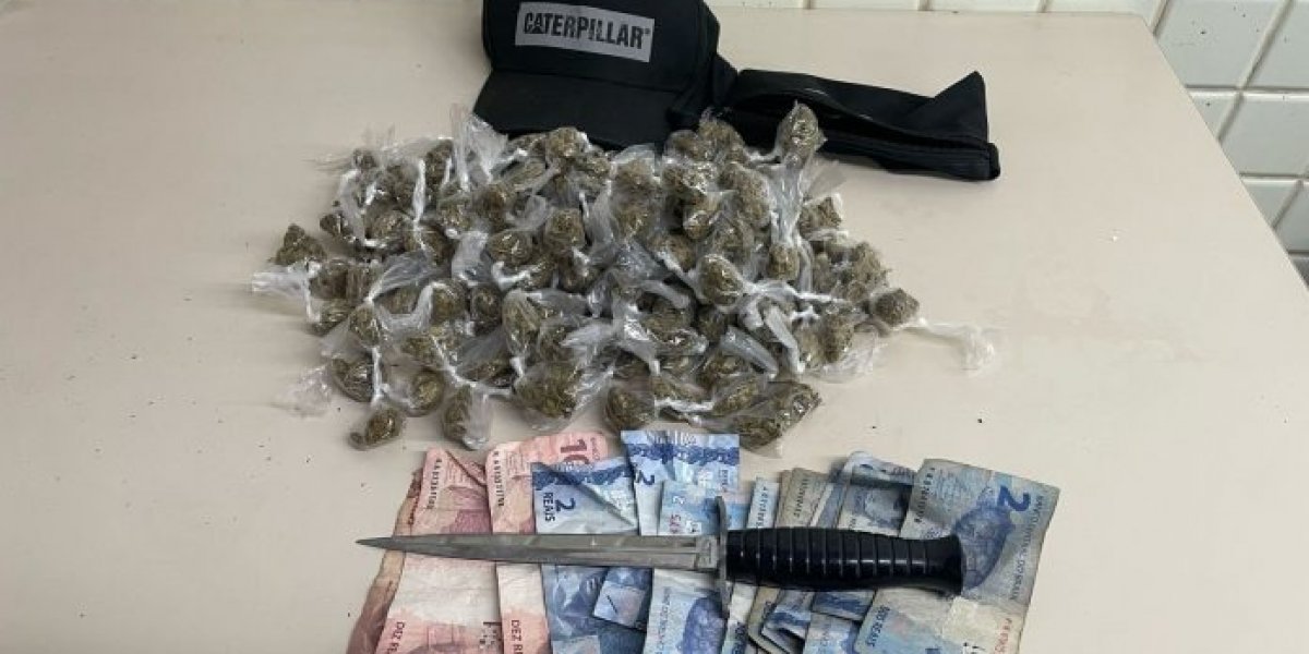Polícia Militar prende suspeito de tráfico e apreende drogas em São Caetano