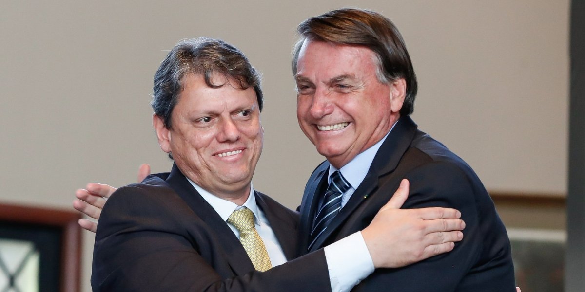 Ao lado de Tarcísio, Bolsonaro reafirma candidatura à presidência em 2026
