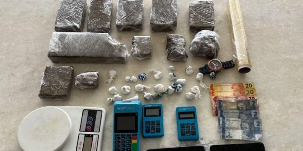 Homem é preso com mais de 3 kg de drogas em Luís Eduardo Magalhães