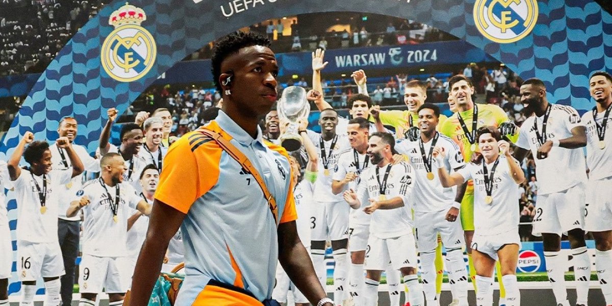 Vini Jr. é alvo de cantos racistas de torcedores do Atlético de Madrid antes de clássico na Champions