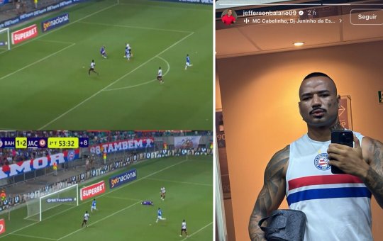 Atacante que alfinetou o Bahia e perdeu gol cara-a-cara posta foto com camisa do Esquadrão