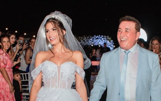 Convidadas protagonizam momento de tensão em casamento de Amado Batista