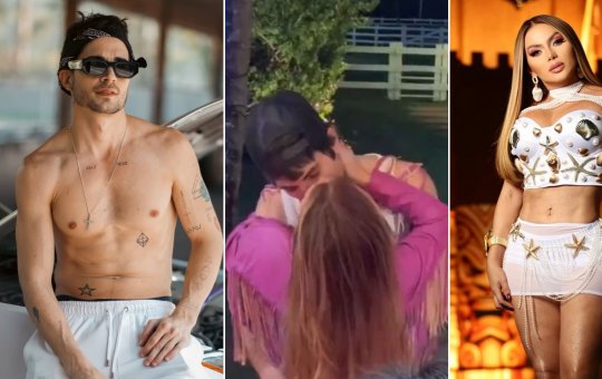 Fiuk troca beijos com Kally Fonseca em reality de Carlinhos Maia