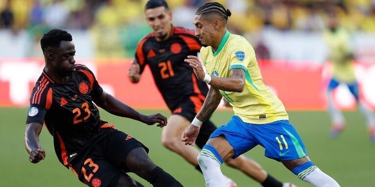 Brasil recebe Colômbia para mais um duelo da eliminatória para a Copa