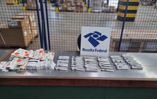 Receita Federal apreende 60 canetas de Mounjaro no Aeroporto de Salvador