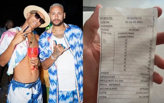 'Parça' conta que perdeu milhões em jogo de pôquer na casa de Neymar