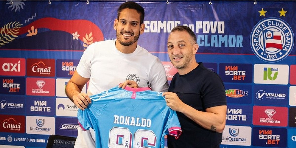 Apresentado pelo Bahia, Ronaldo elogia trabalho de Rogério Ceni: 'Um cara ímpar'