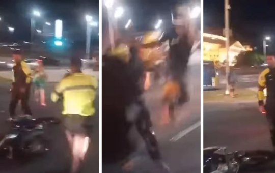 Motociclista agride agente da Transalvador com ‘voadora’