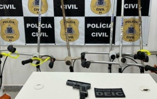 Polícia Civil recupera roçadeiras roubadas de funcionários da Limpurb em Salvador
