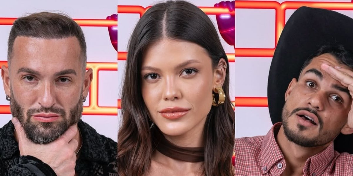 BBB 25: Diego, João Gabriel e Vitória estão no Paredão