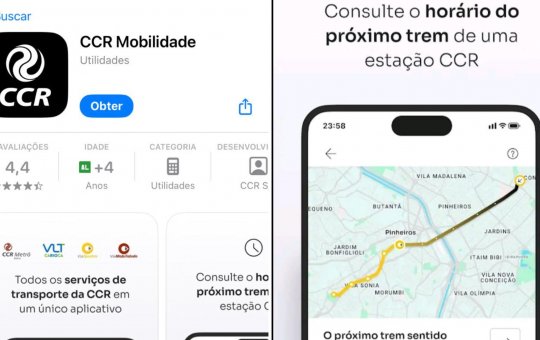 Aplicativo da CCR Metrô permite acompanhar status das linhas em tempo real e recarregar cartões