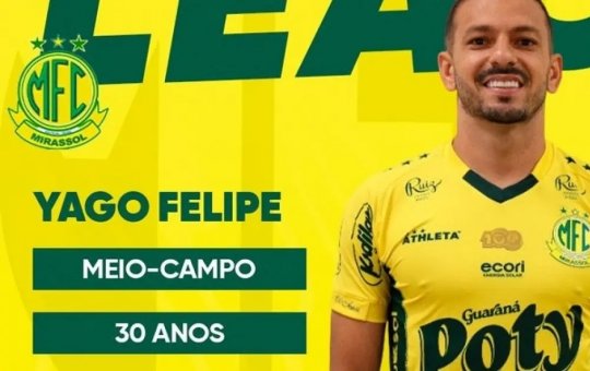 Bahia empresta volante Yago Felipe ao Mirassol