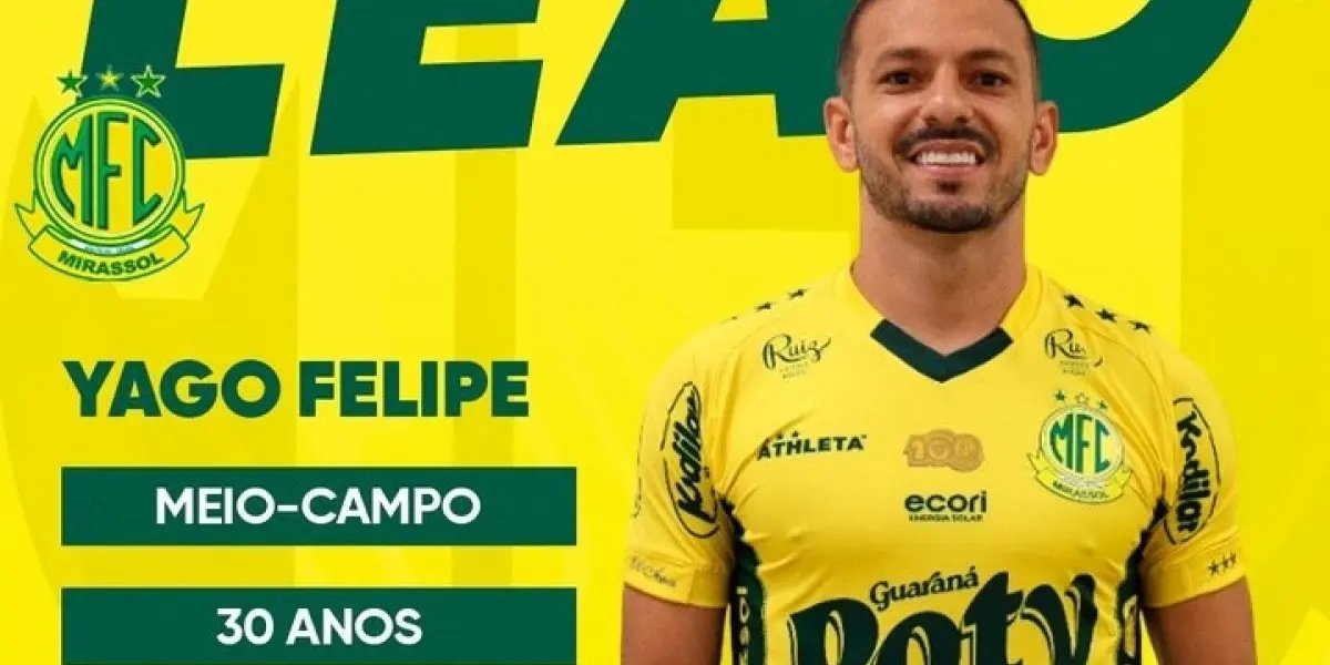 Bahia empresta volante Yago Felipe ao Mirassol