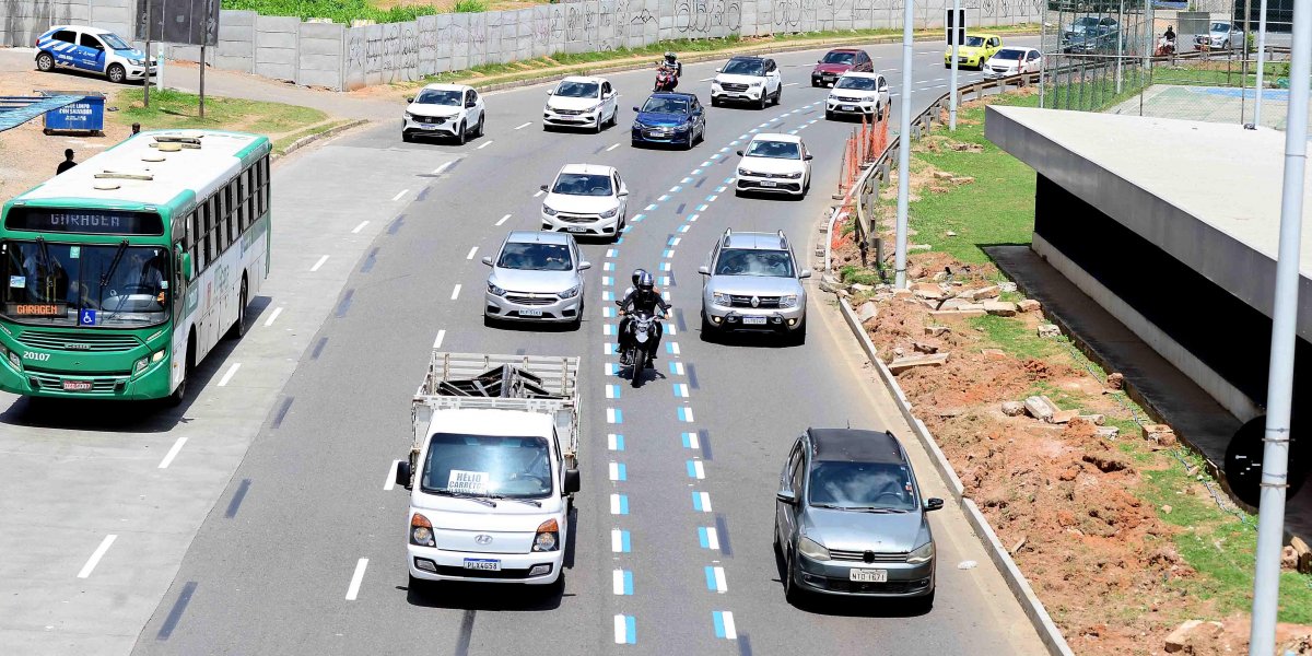 Motofaixa reduz em quase 60% os acidentes com motos na Av. Bonocô em Salvador