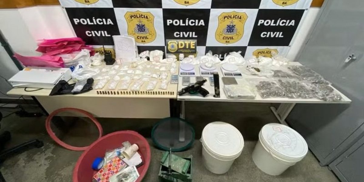 Quatro homens são presos em laboratório de drogas na cidade de Feira de Santana