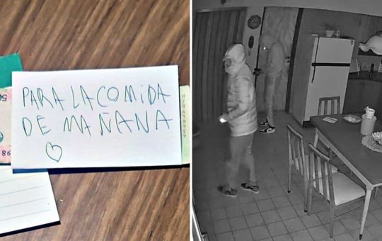 Ladrões invadem casa de idosa na Argentina e deixam bilhete com coração após roubo