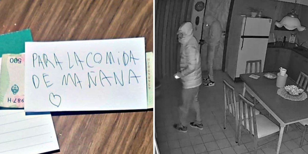 Ladrões invadem casa de idosa na Argentina e deixam bilhete com coração após roubo