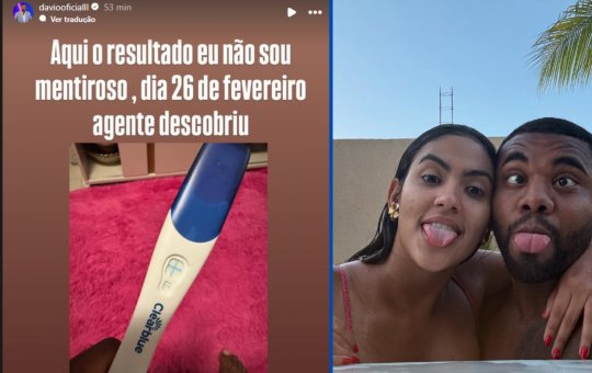 Davi posta imagem do teste de gravidez de ex-namorada e afirma "Não sou mentiroso"