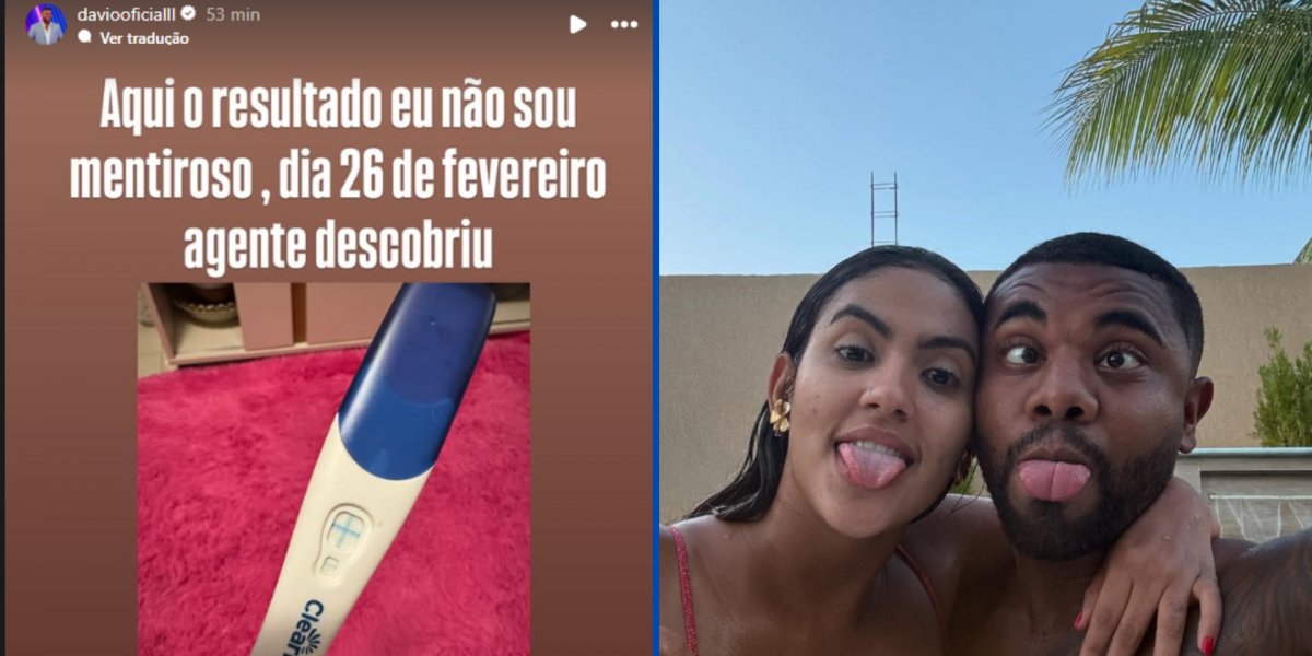 Davi posta imagem do teste de gravidez de ex-namorada e afirma "Não sou mentiroso"