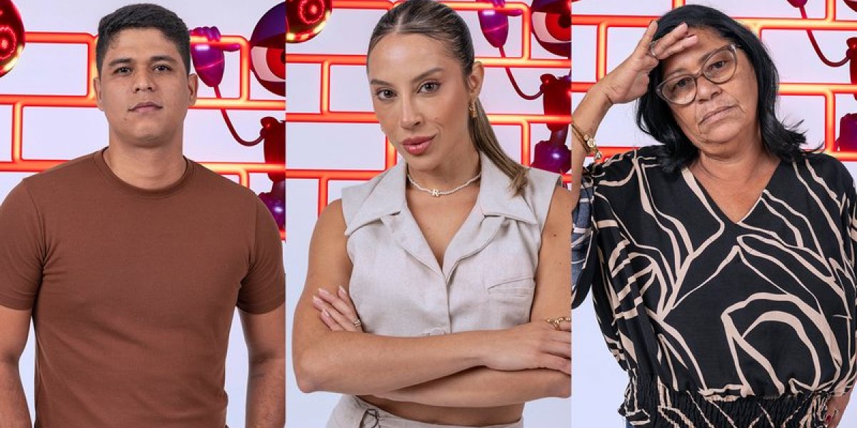 BBB 25: Após eliminação de Vinicius, novo paredão é formado com Delma, Guilherme e Renata