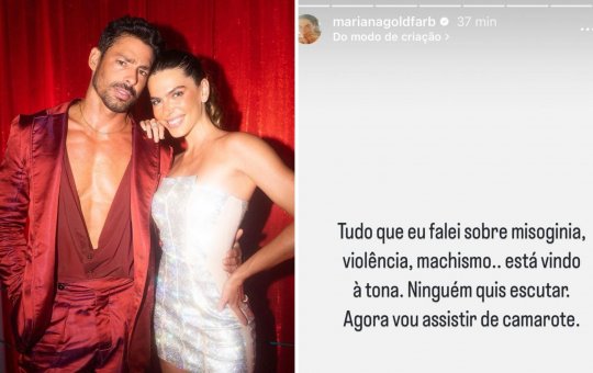 Mariana Goldfarb desabafa nas redes e público interpreta indireta para Cauã Reymond