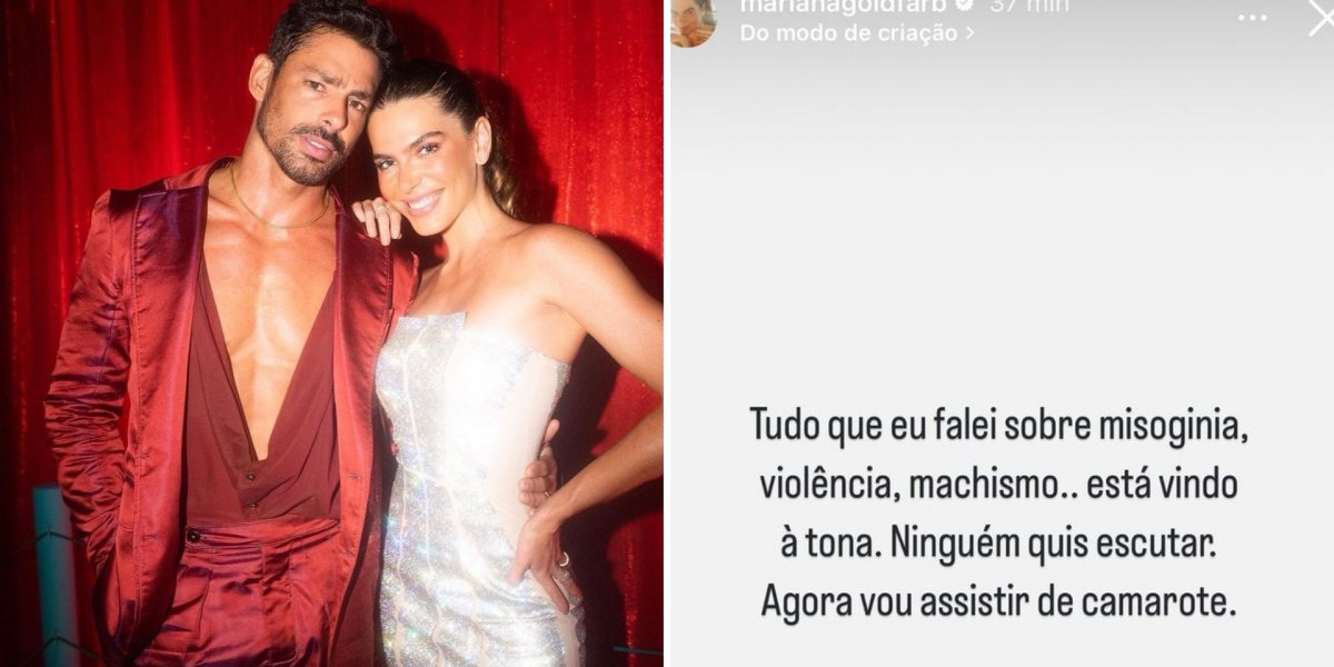 Mariana Goldfarb desabafa nas redes e público interpreta indireta para Cauã Reymond