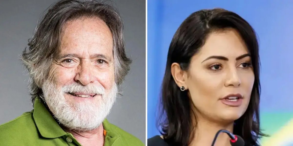 Michelle Bolsonaro entra com processo contra José de Abreu, que ironiza: 'Sinto-me privilegiado'