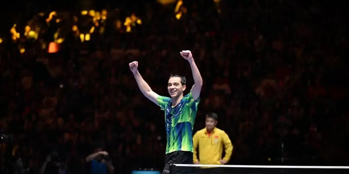 Histórico! Hugo Calderano é campeão do Mundo de Tênis de mesa