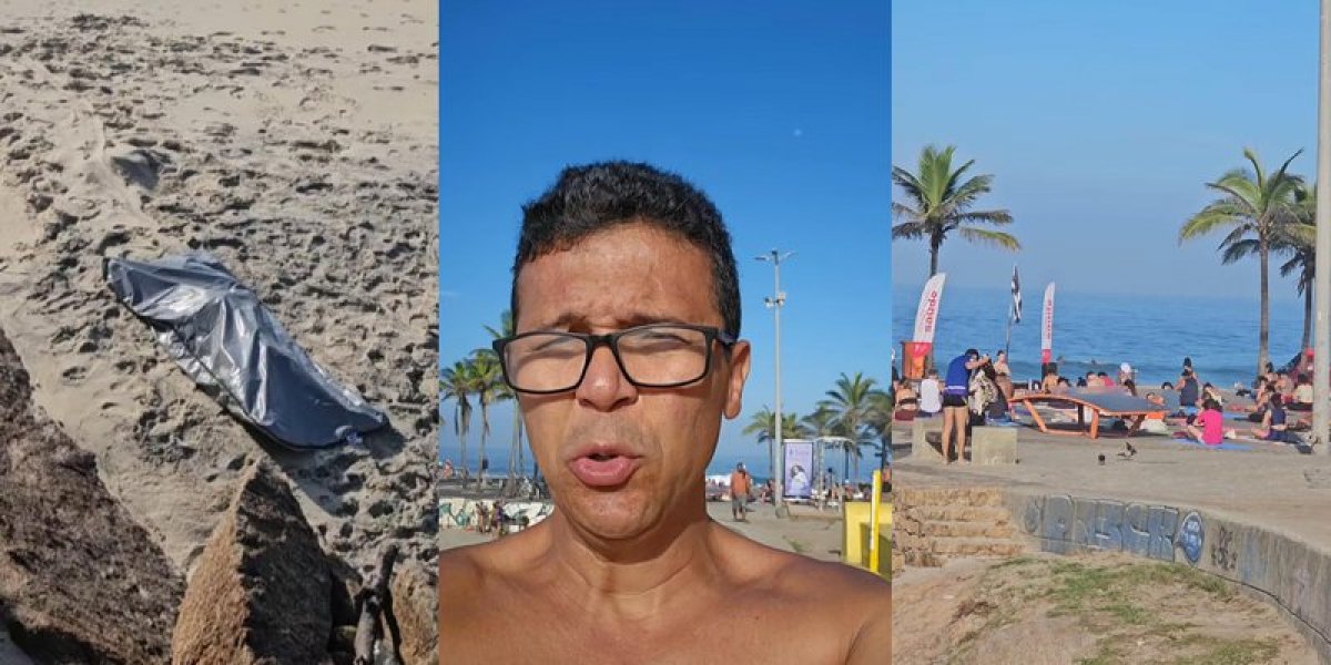Vídeo viraliza após mostrar cadáver em praia do Rio de Janeiro sendo ignorado por banhistas