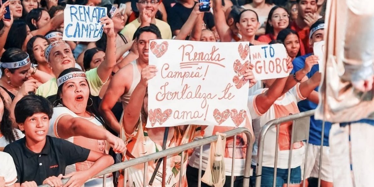 Telão é instalado em Fortaleza para cearenses acompanharem Renata na final do BBB25
