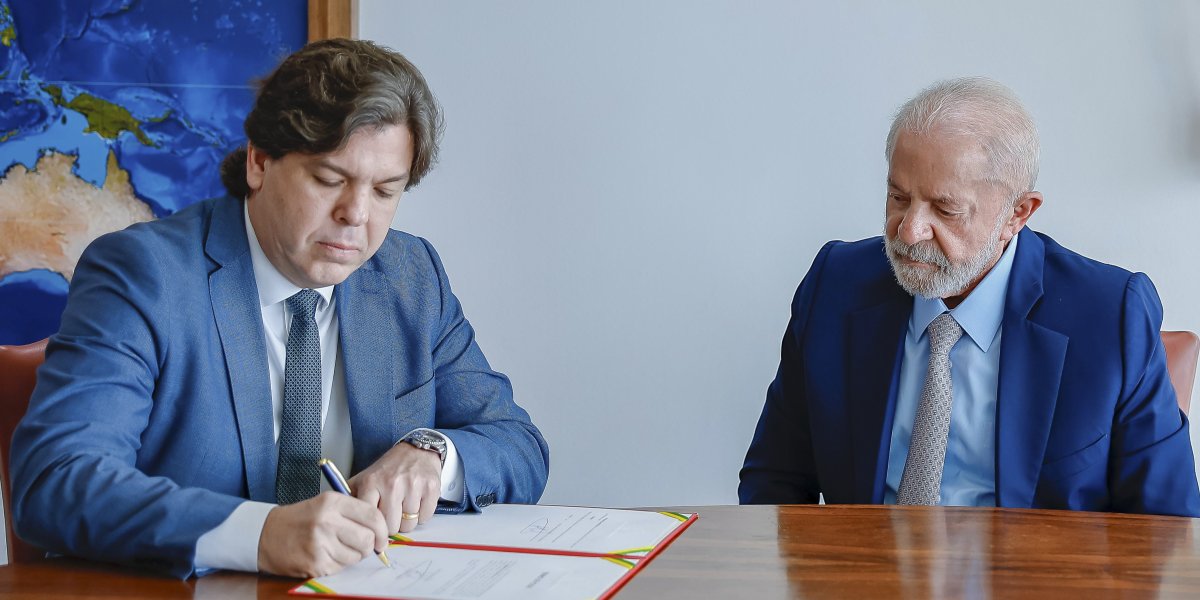 Frederico Siqueira, novo ministro das Comunicações, e o presidente Lula