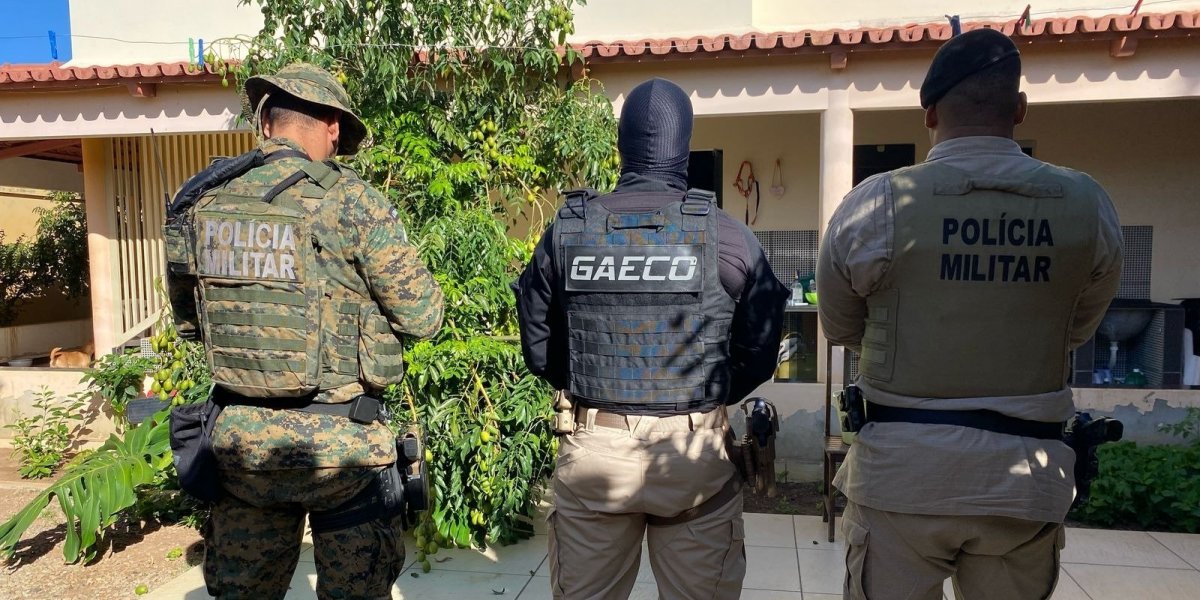 Imagem das forças policiais envolvidas na operação Terra Justa no Oeste da Bahia