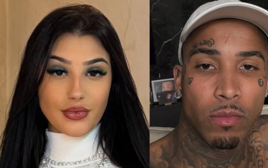 Após confusões em relação ao nascimento da filha, Gato Preto posta foto abraçado com Bia Miranda