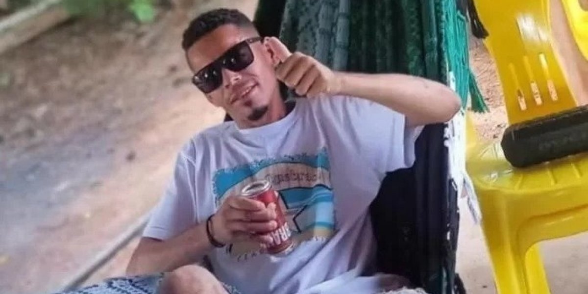A imagem mostra a vítima do crime identificado como Mário dos Santos Araújo, de 33 anos