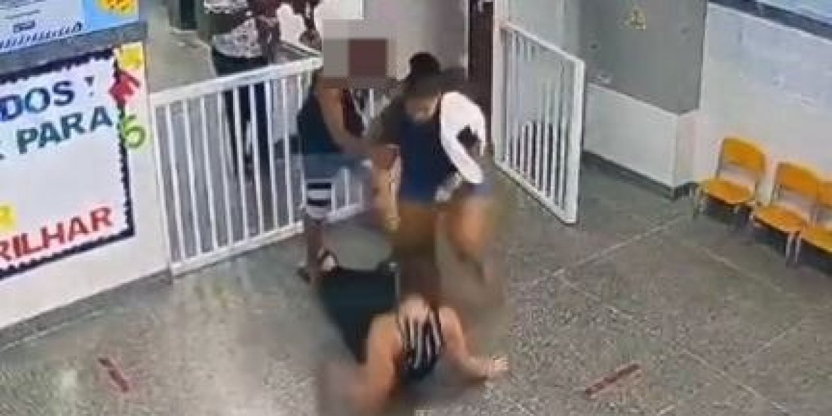 Câmera de segurança flagra momento da agressão
