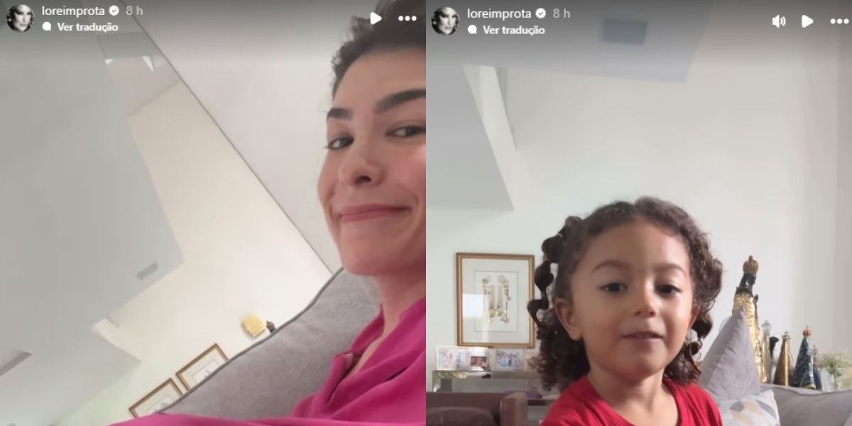 Lore Improta registra fotos de sua filha e da "suposta barriga"