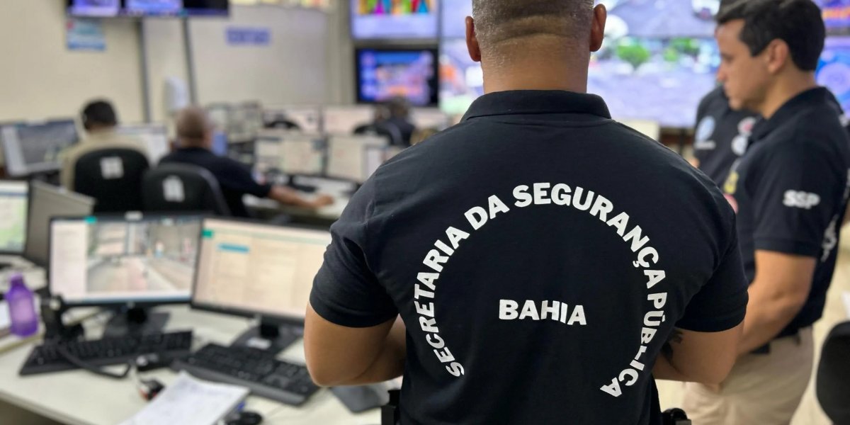A imagem a central de monitoramento facial da SSP